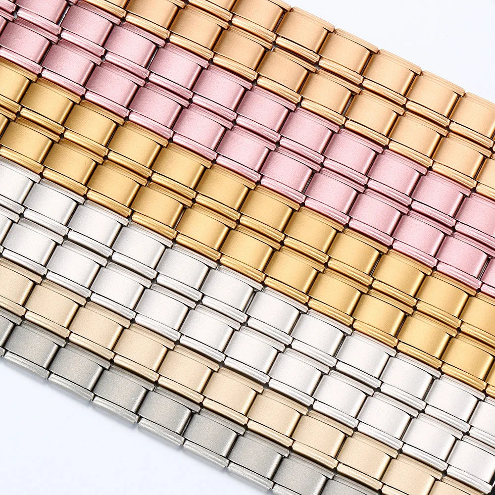 2025 New Men and Women Starry Colors 18 Pieces Italian Charm Fit 9mm Stainless Steel Modular Bracelet Wholesale Jewelry